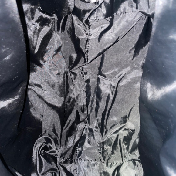 Victoria's Secret Floral Weekender Tote Bag Black Zippered - Picture 7 of 7